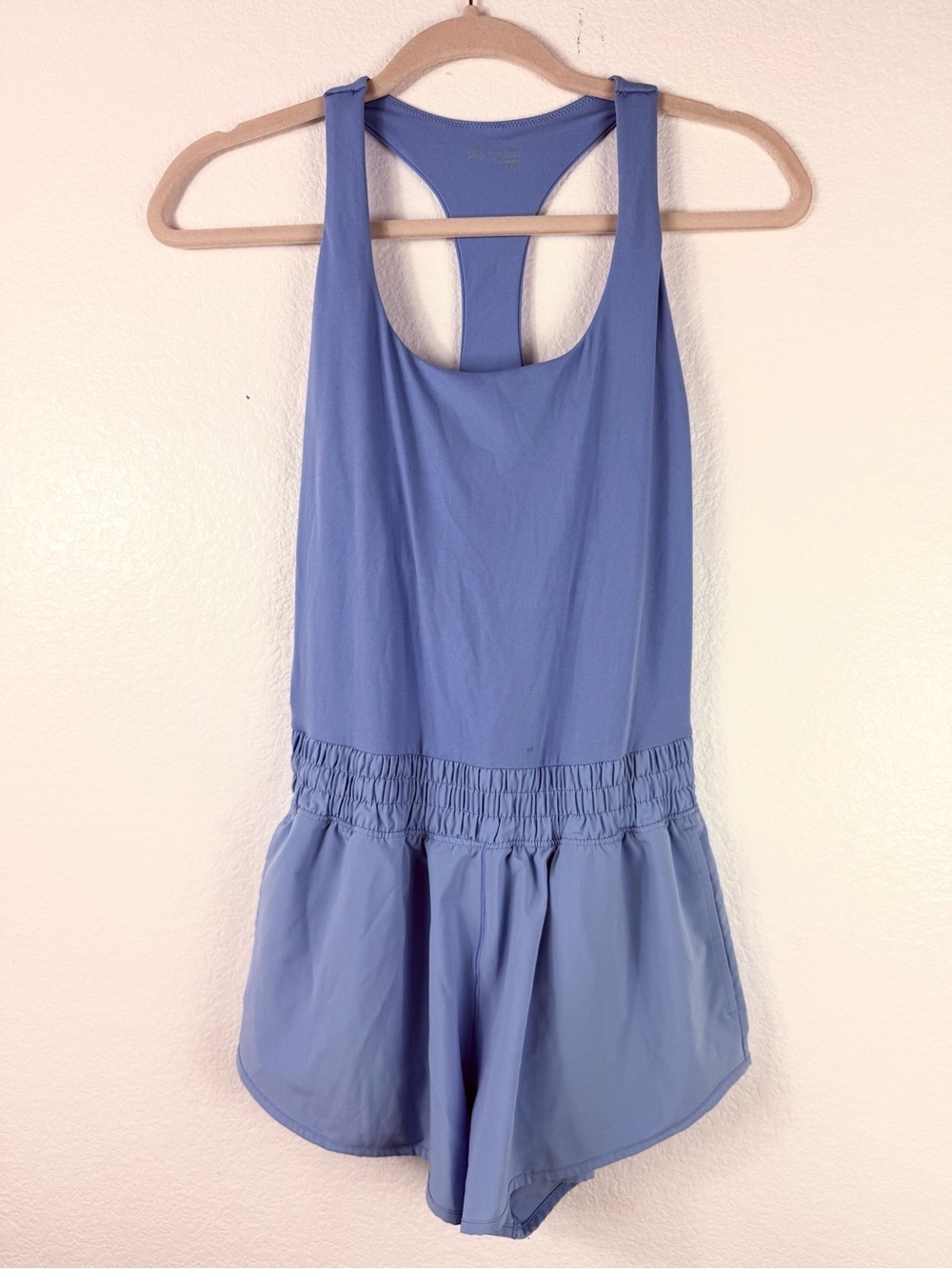 aerie offline Blue Racerback Romper size M